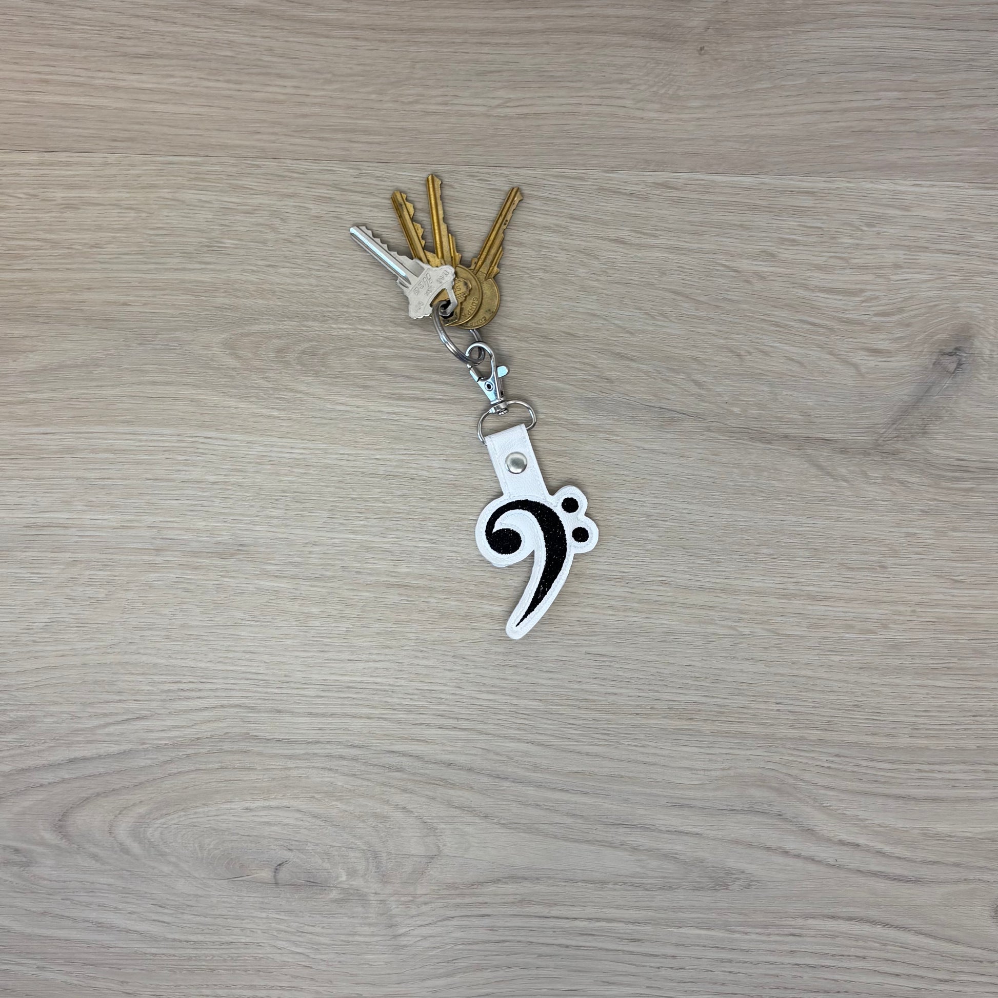 Bass Clef Keychain