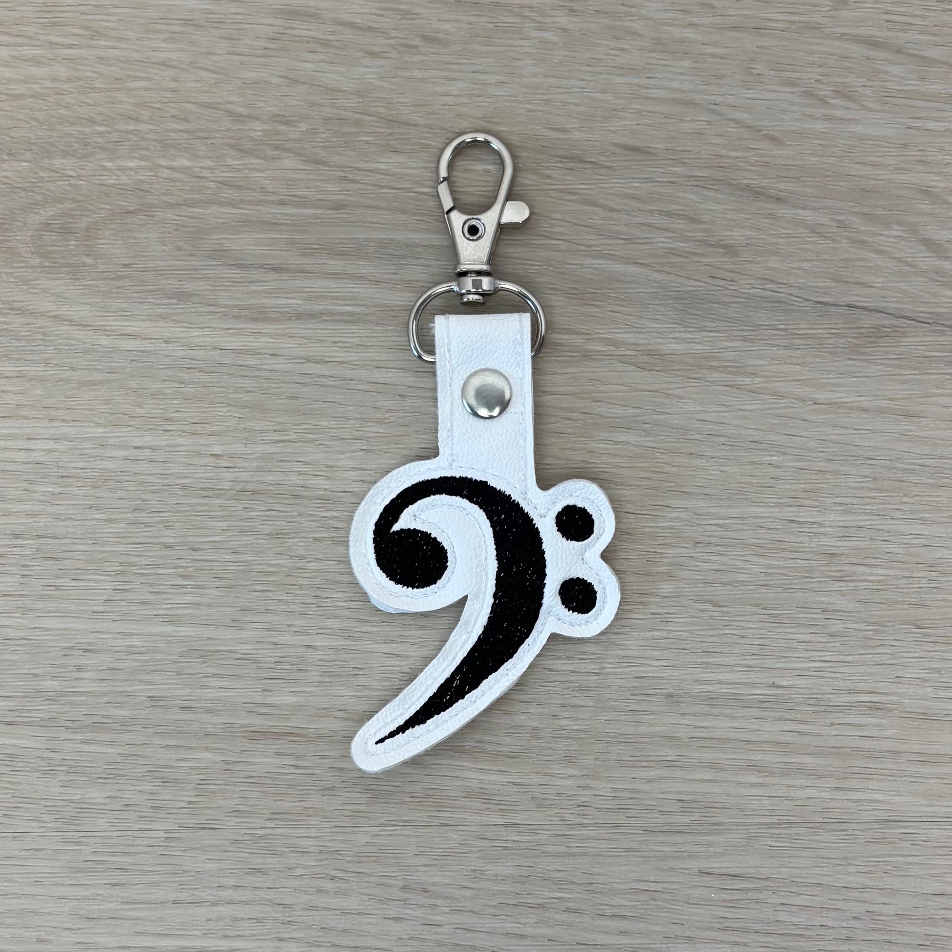 Bass Clef Keychain