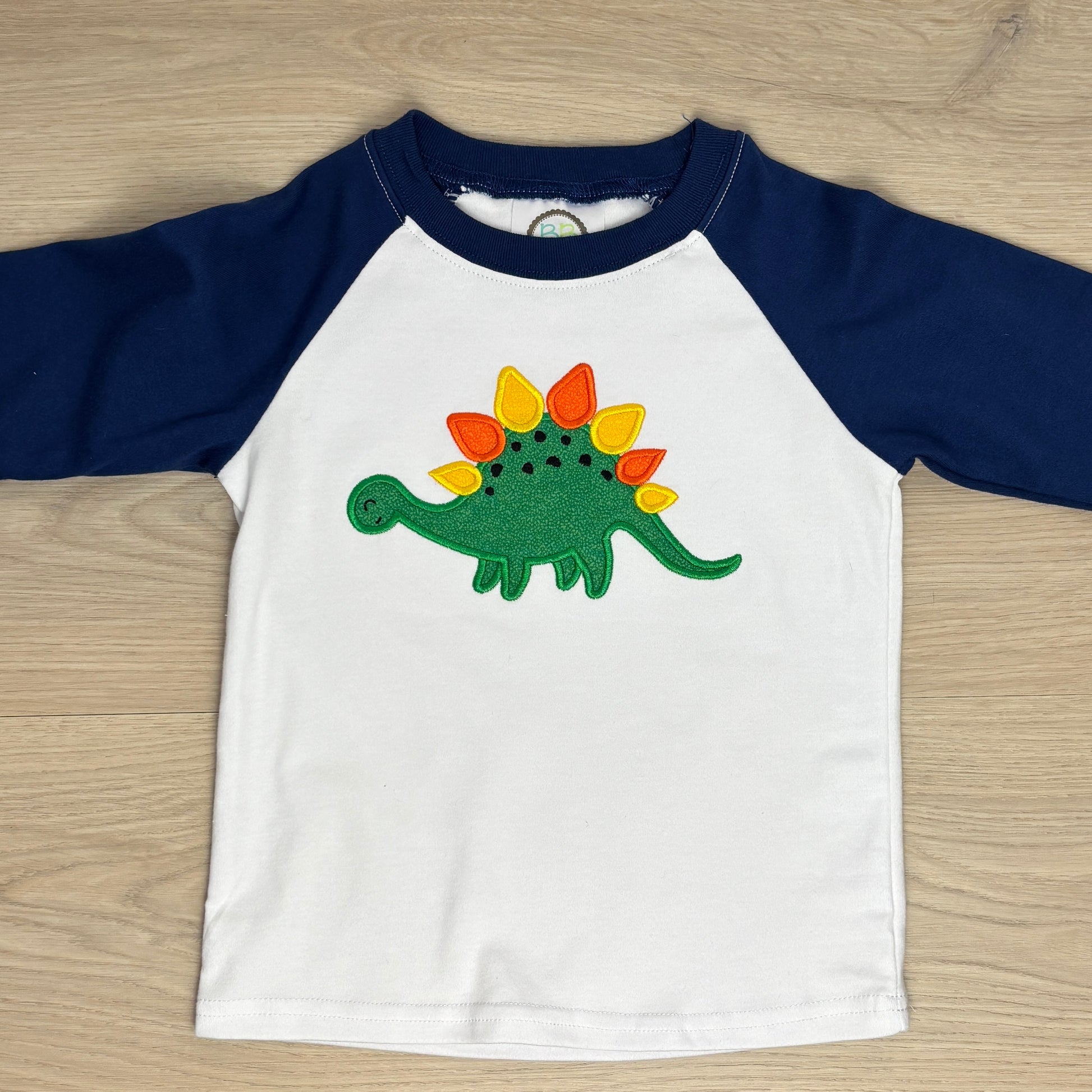 Dinosaur Applique Raglan Shirt