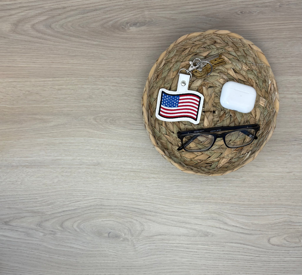 American Flag Keychain