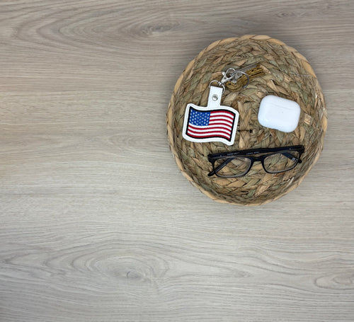 American Flag Keychain