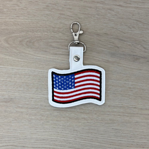 American Flag Keychain