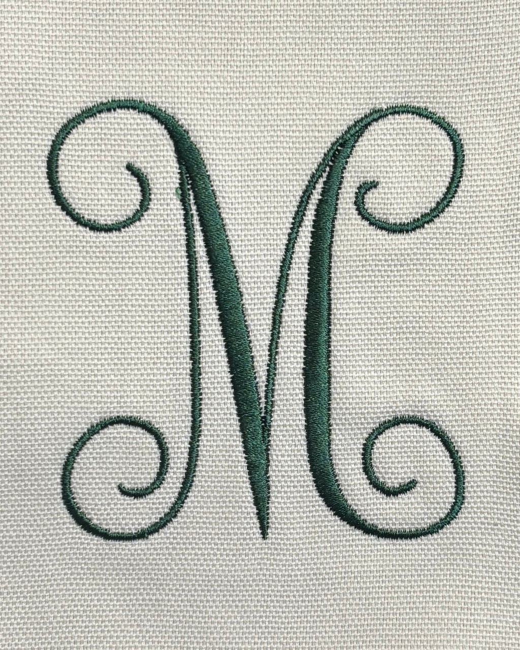 Christmas Tree Monogram Wreath Sash