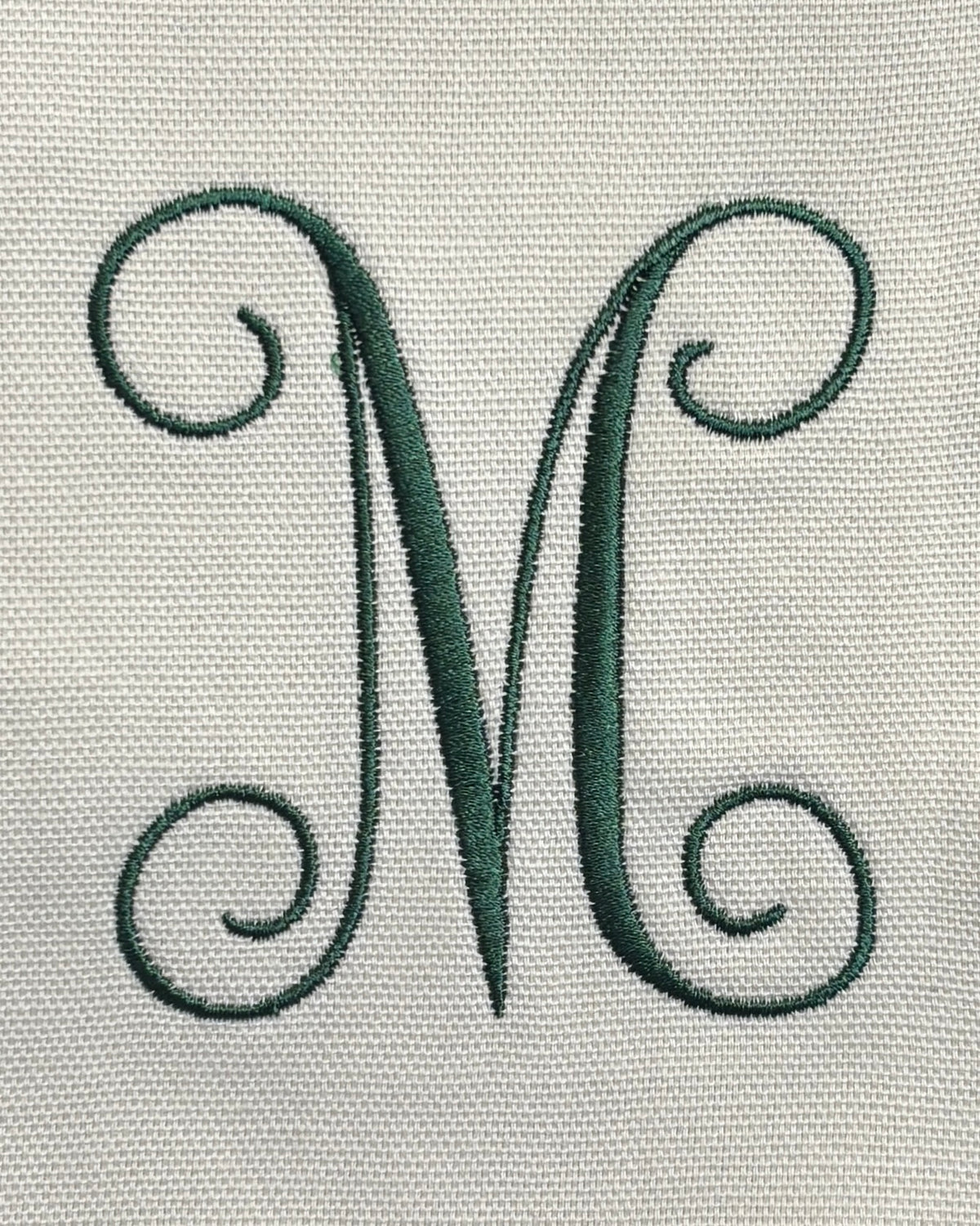 Christmas Tree Monogram Wreath Sash