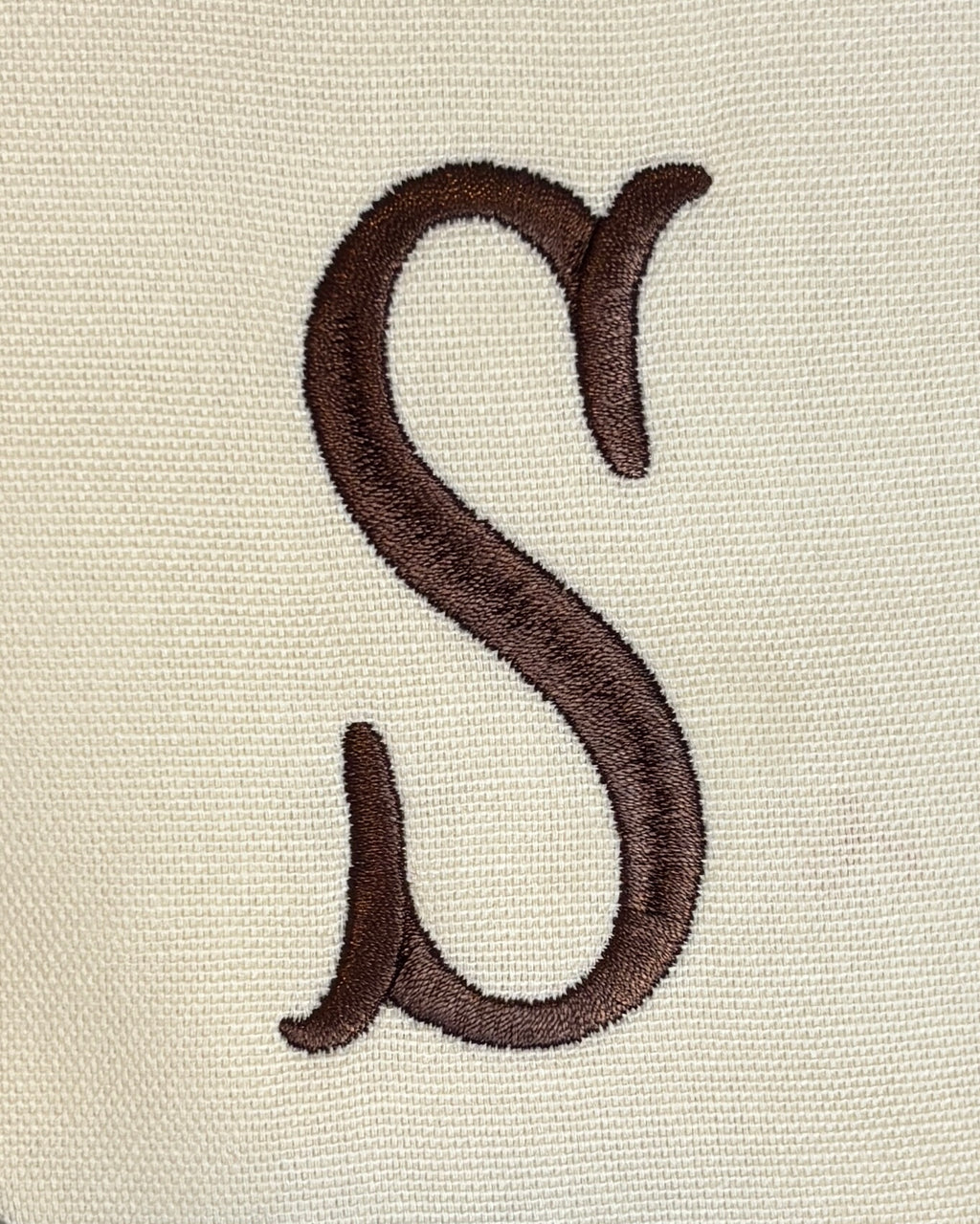 Give Thanks Monogram Wreath Sash - Ivory