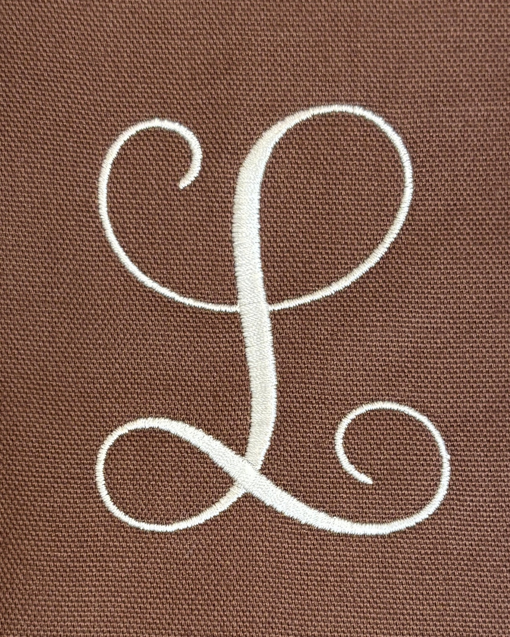Give Thanks Monogram Wreath Sash - Brown