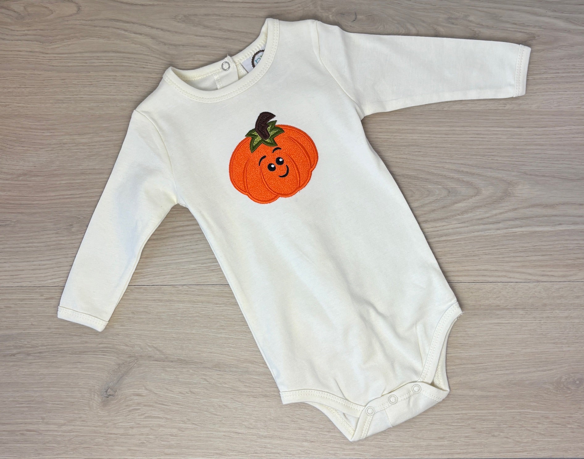Sweet Pumpkin - Long Sleeve Applique Bodysuit