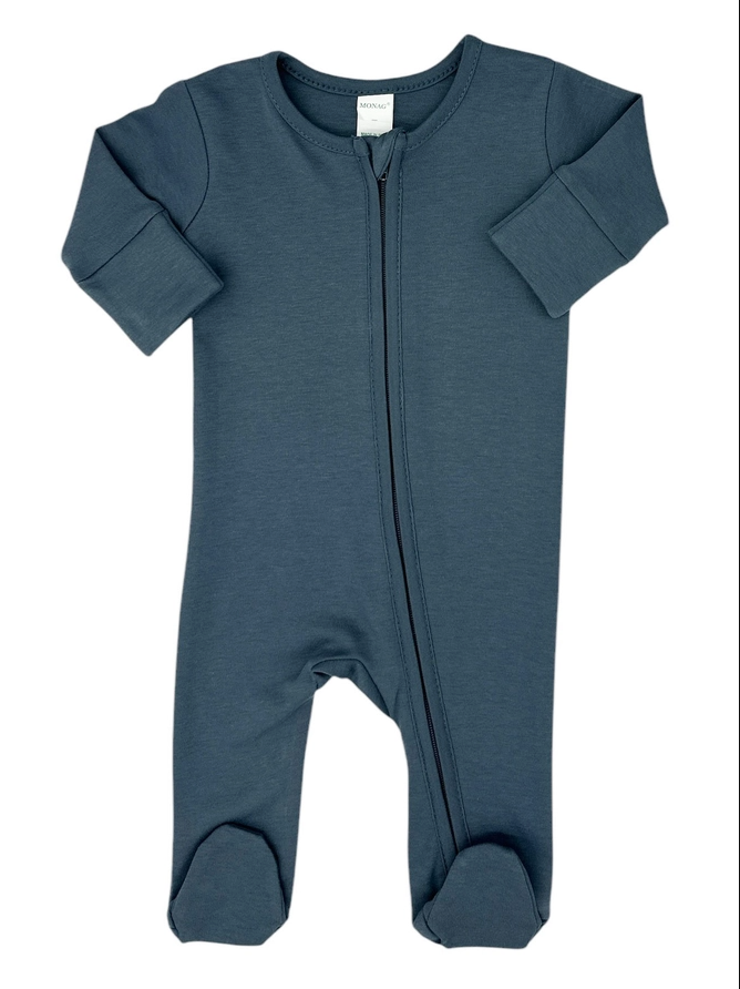 Embroidered Organic Long Sleeve Infant Romper