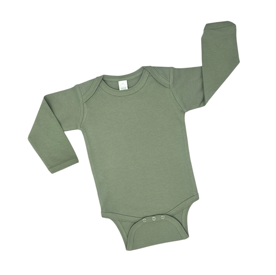Embroidered Organic Long Sleeve Infant Bodysuit