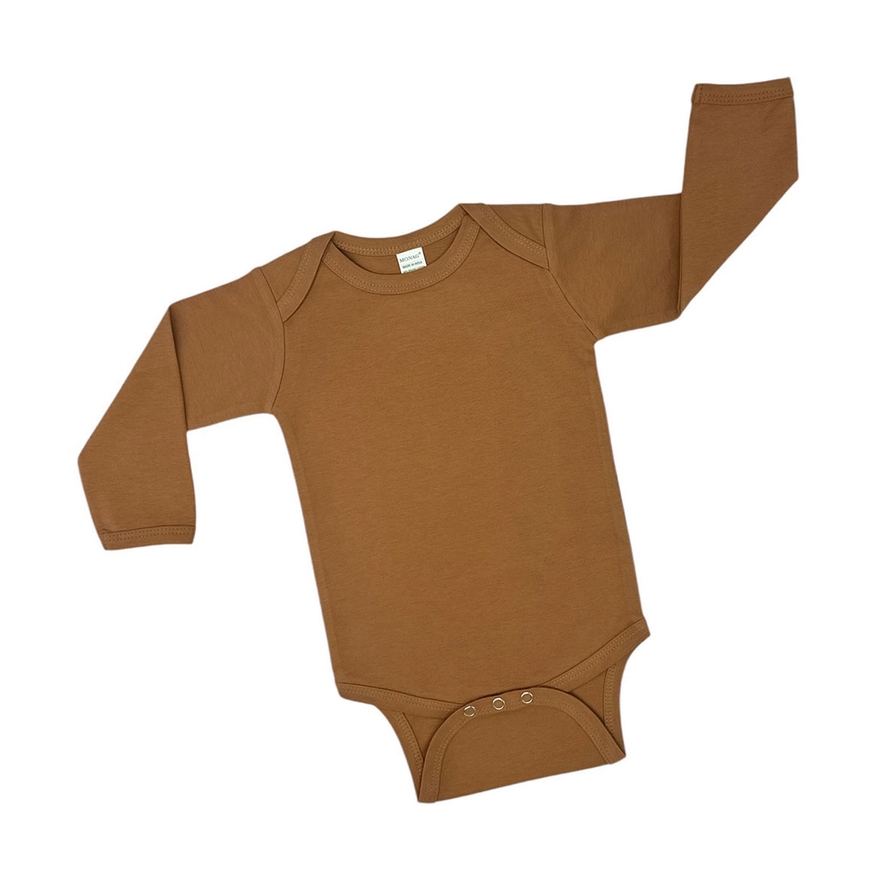 Embroidered Organic Long Sleeve Infant Bodysuit