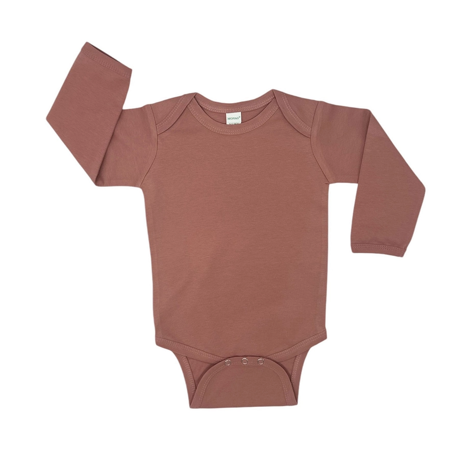 Embroidered Organic Long Sleeve Infant Bodysuit