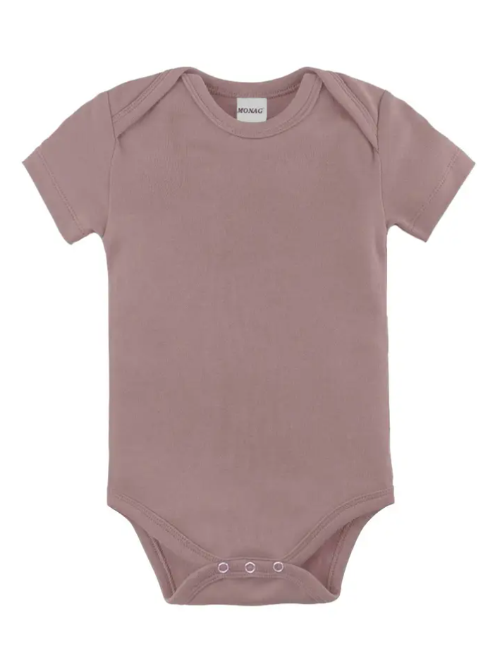Embroidered Organic Short Sleeve Infant Bodysuit