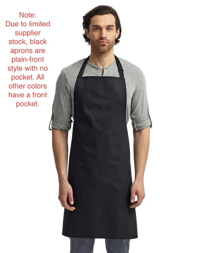 Bib Apron with Pocket