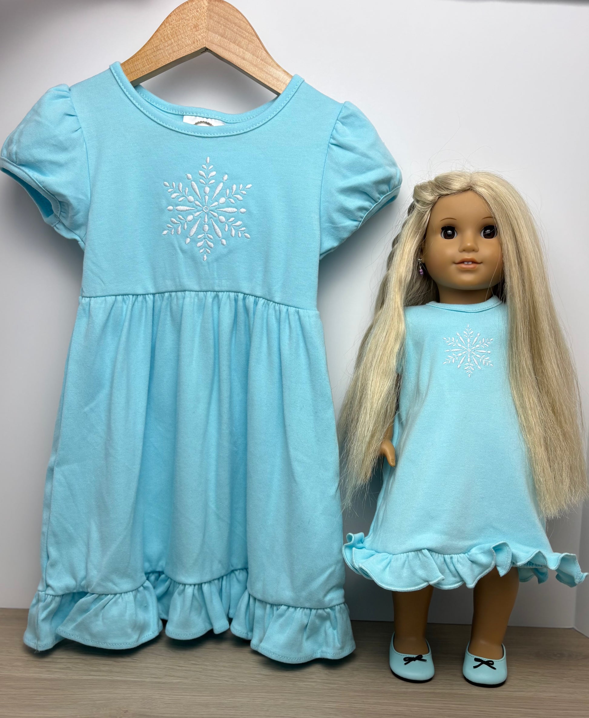 Snowflake Doll Dress