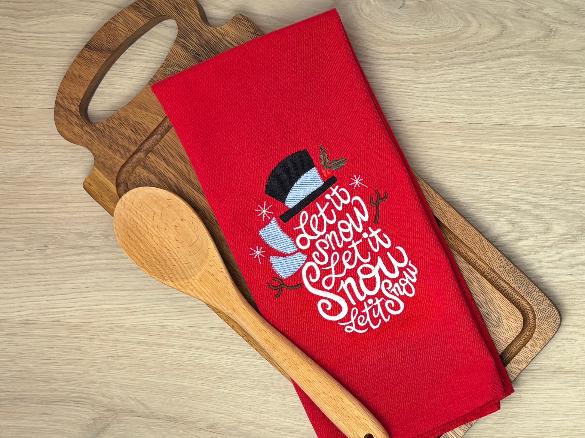 Let It Snow Kitchen Towel