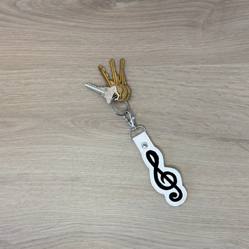 Treble Clef Keychain