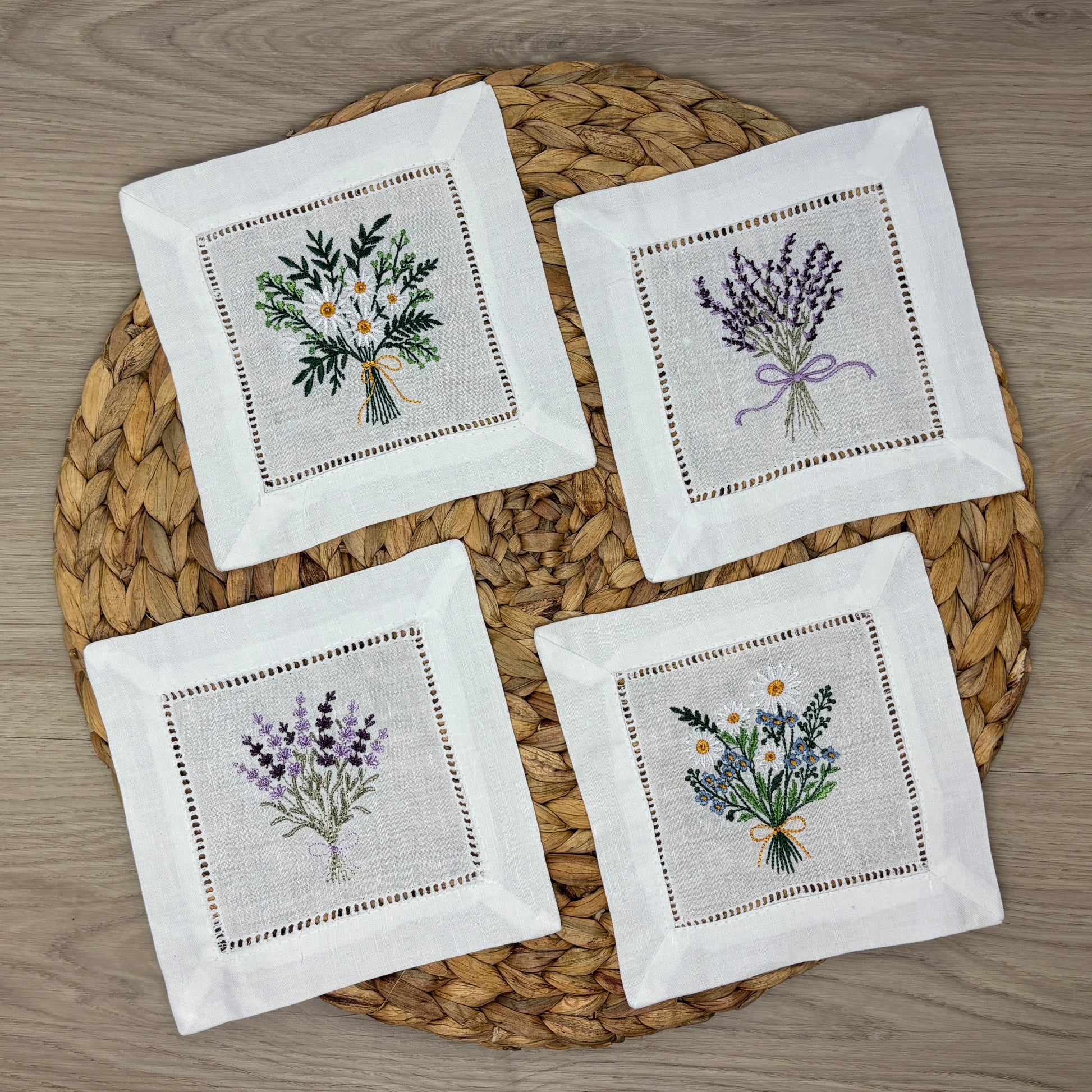 Wildflower Cocktail Napkins (Set of 4)